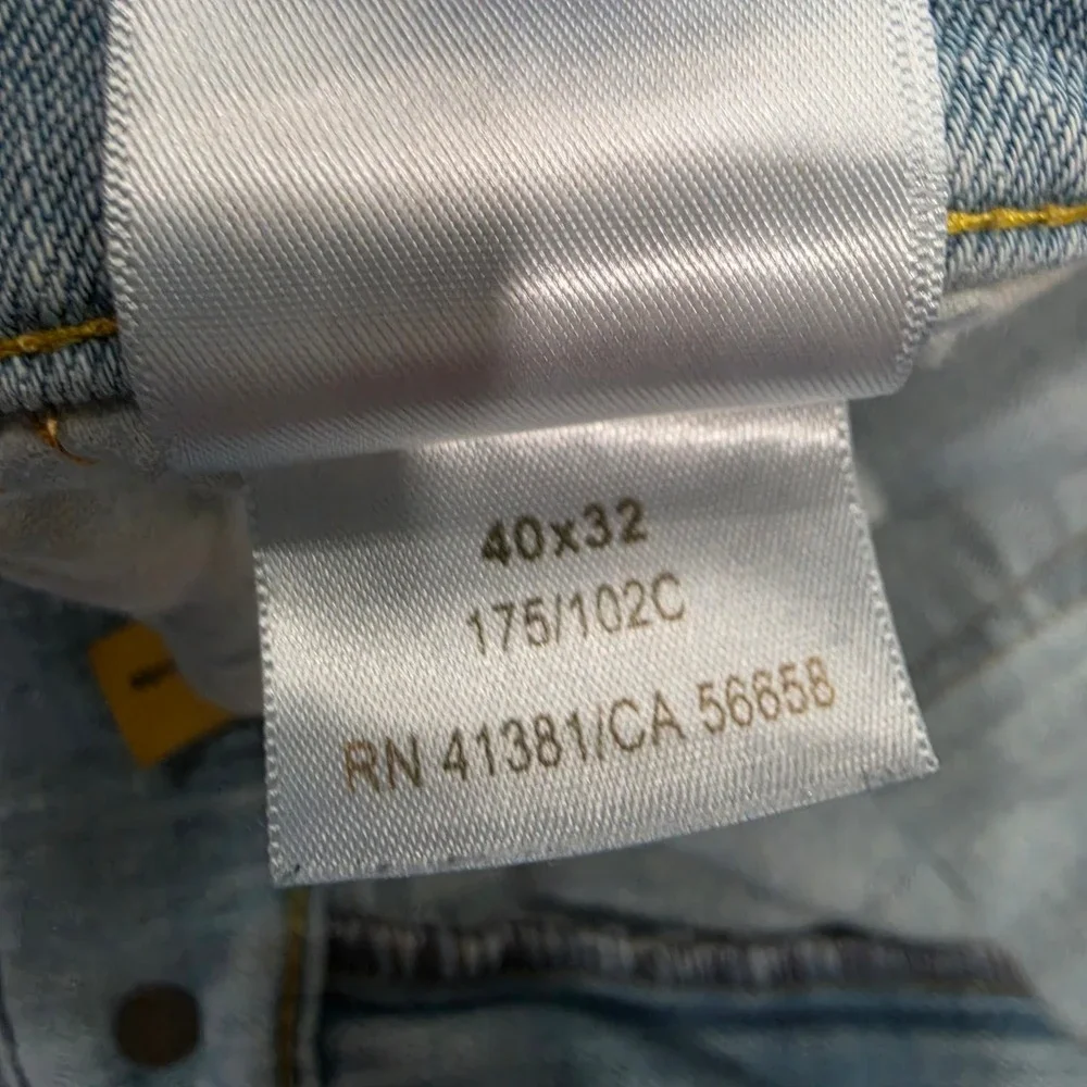 Polo Ralph Lauren Mens Light Wash Straight Leg Denim Jeans Blue 40x32 RN 41381